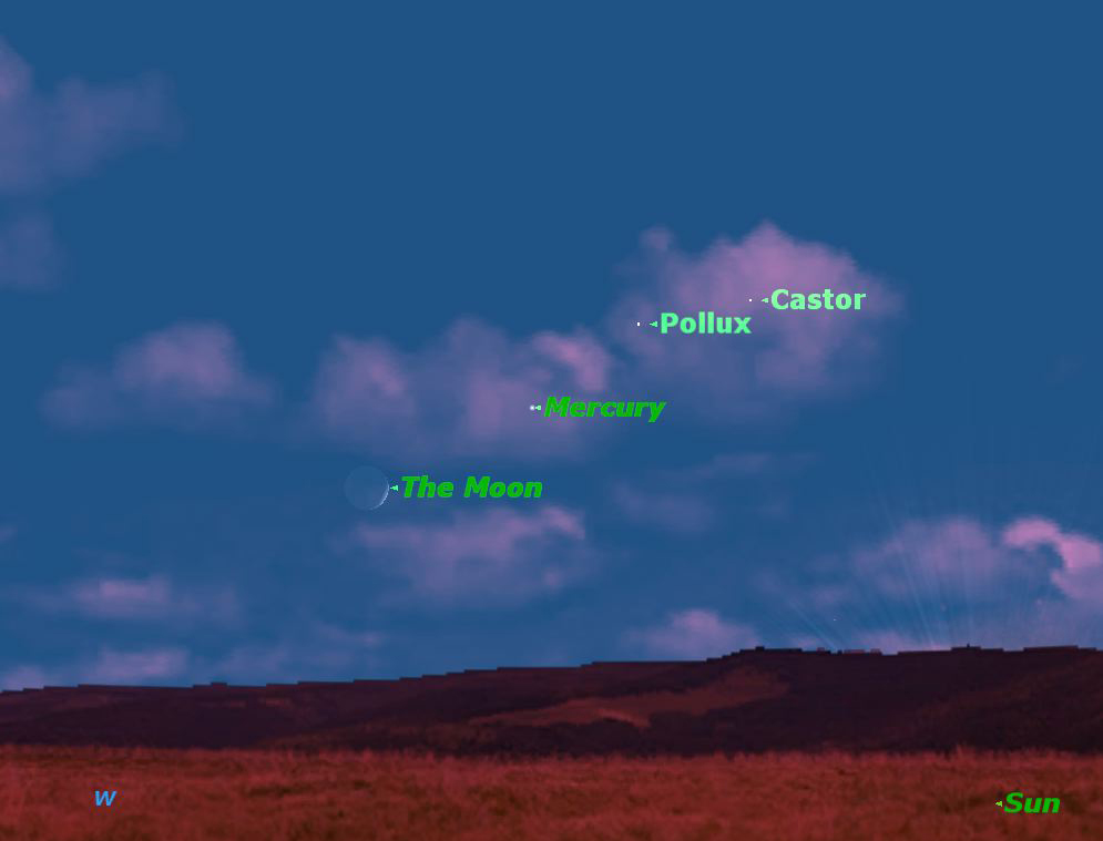 Elusive Mercury Joins the Moon in Night Sky Thursday